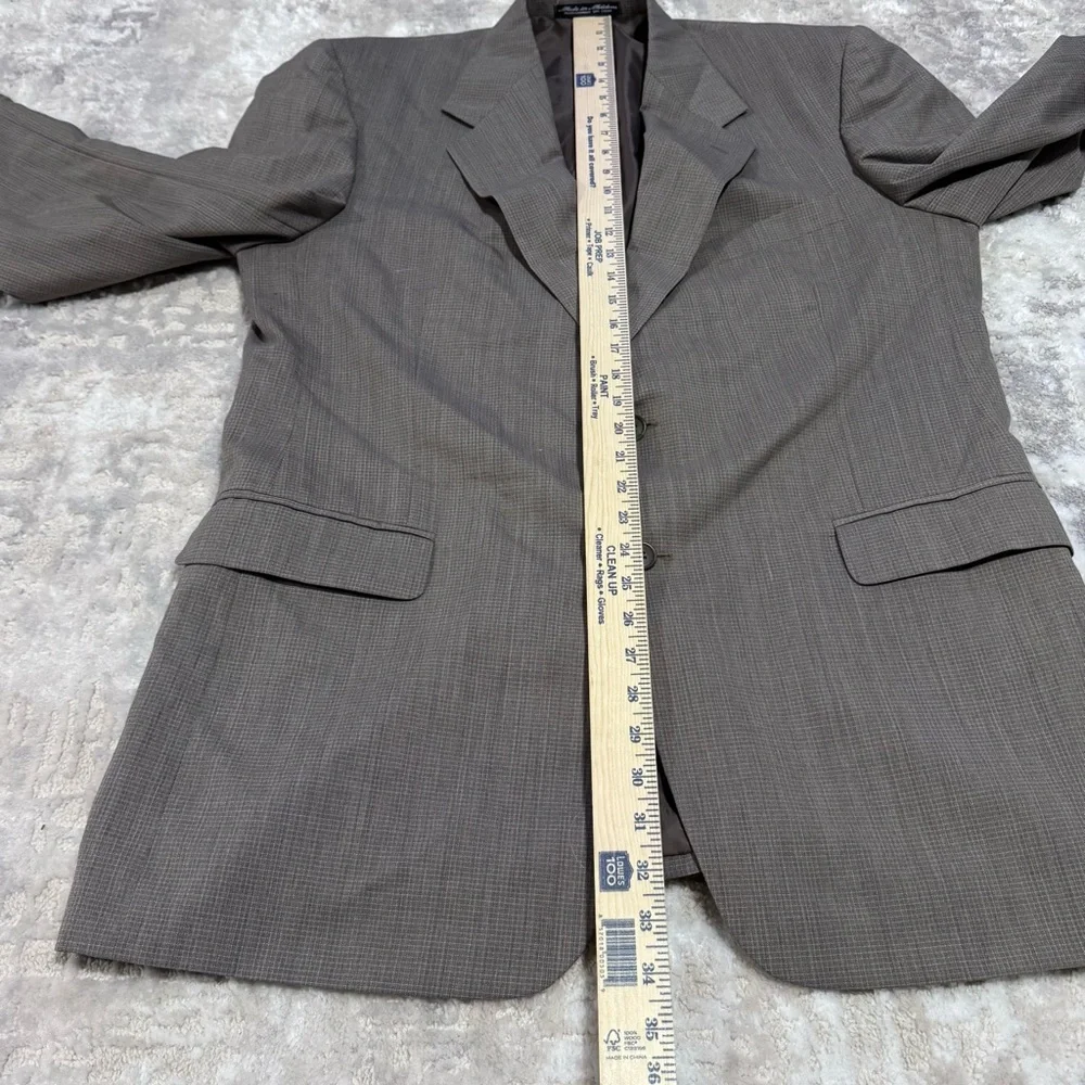 Kilburne and Finch Sport Coat Brown Wool Blend Men's Blazer 42L/36W